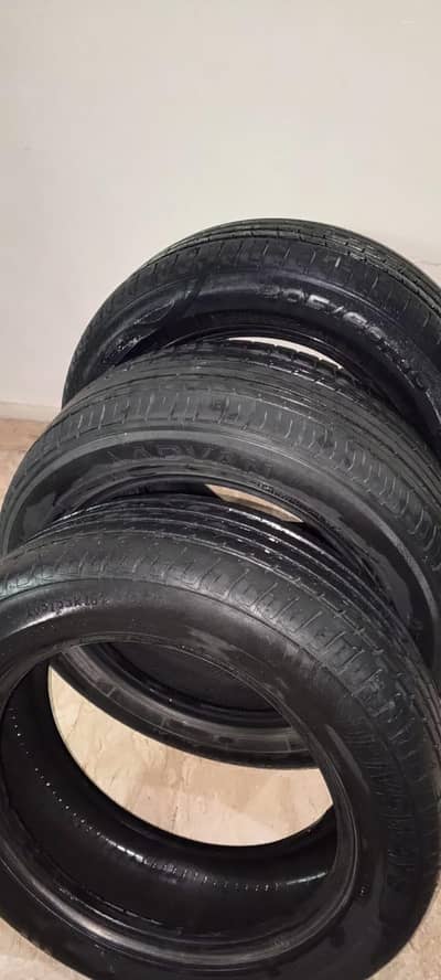 3 used tyres 16 size