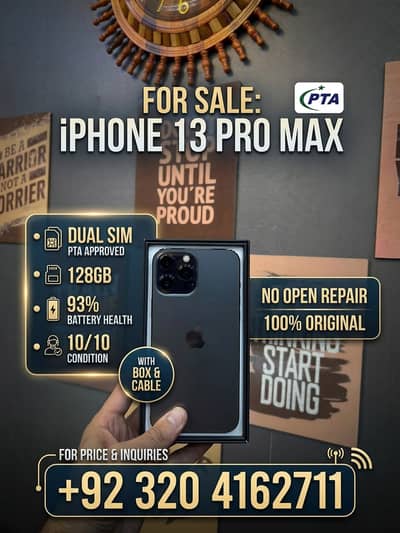 iPhone 13 Pro Max | Dual SIM PTA Approved | 128GB | 10/10 Condition