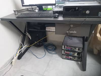 OFFICE / STUDY TABLE (METAL BASE)