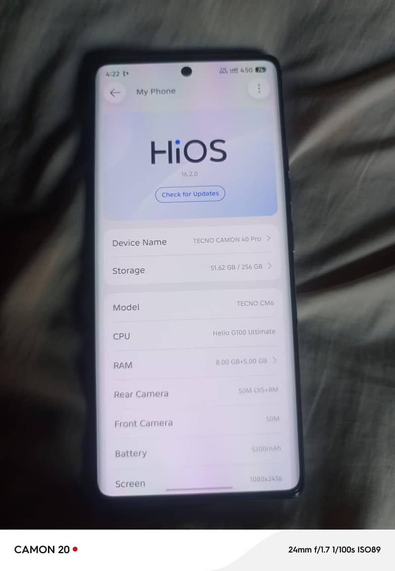 Tecno CAMON 40 Pro 1