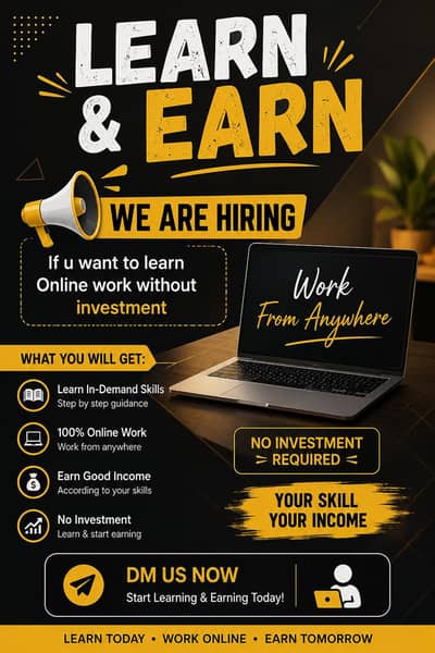 Dm Us To start learning and earning. .