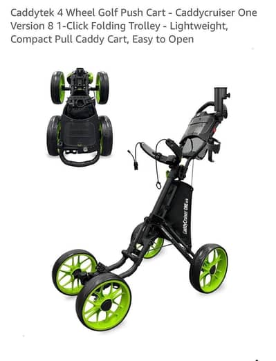 CADDY CRUISER ONE V8 Caddytek one-click folding push cart version V8