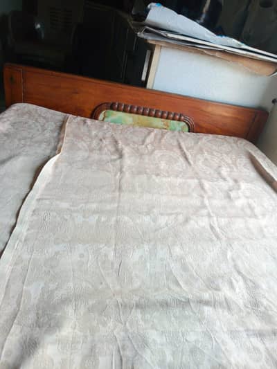 Old chionti wood style single bed , with matress