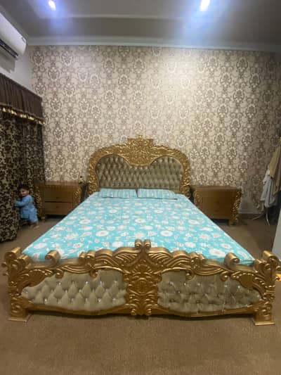 luxury single bed with side tables