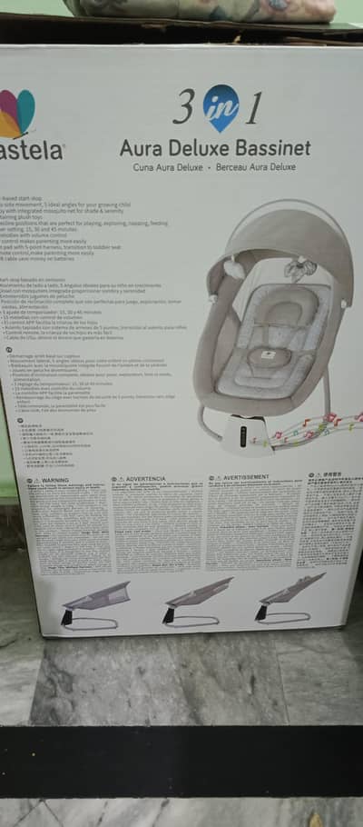 mastela Aura deulx baby bassinet
