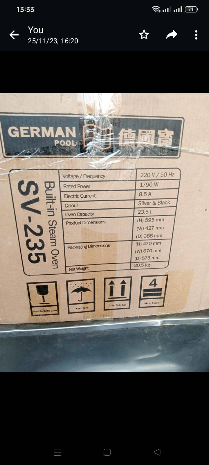 Oven  German pool Technology 2