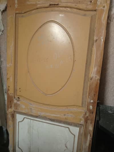 used wooden door