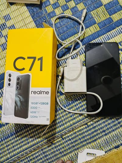 realme c71 with box and charger