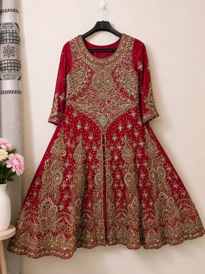 Blood Red Bridal Lehenga
