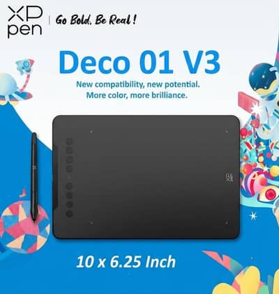 XP-Pen Deco 01 V3 Graphics Drawing Tablet (10x6.25 Inch)