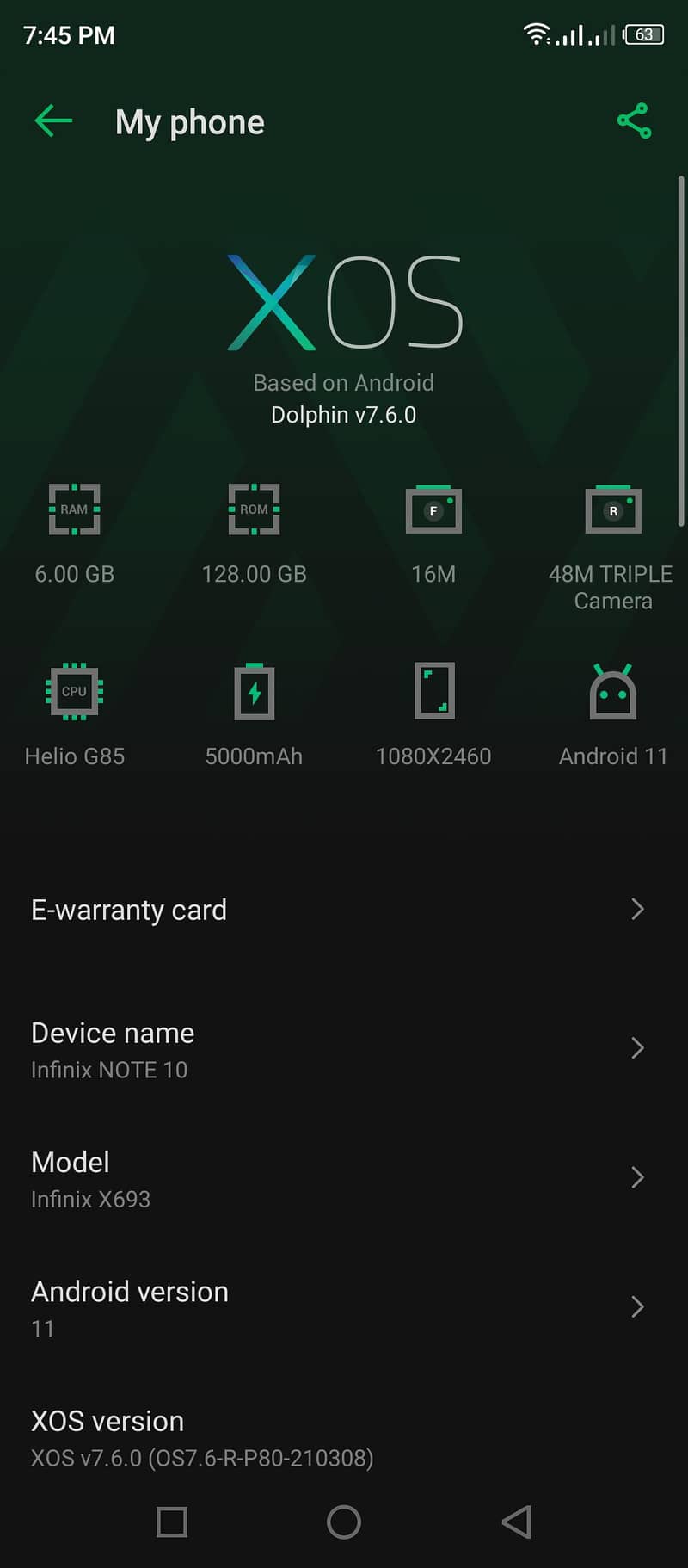 Infinix Note 10 9