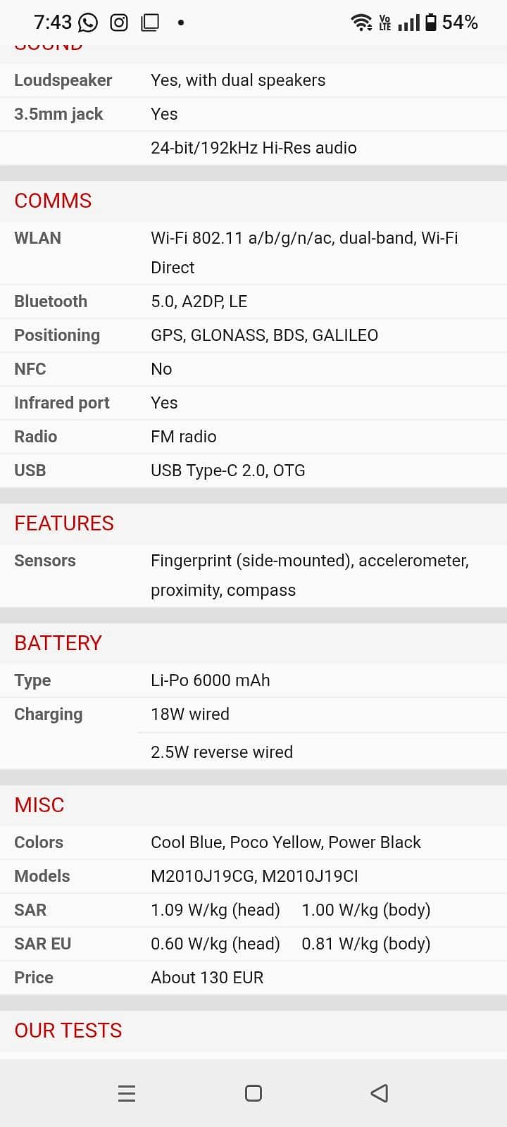 Xiaomi POCO M3 4