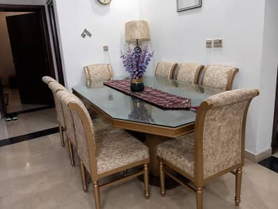 8 seater dining set in pure wood