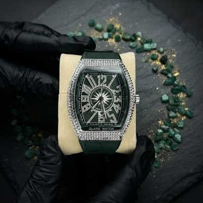 Denvosi Luxury Diamond Studded Strap Men’s Watch