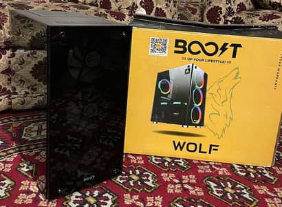 Boost Wolf Gaming Case | 10/10 Condition | 5 RGB Fans