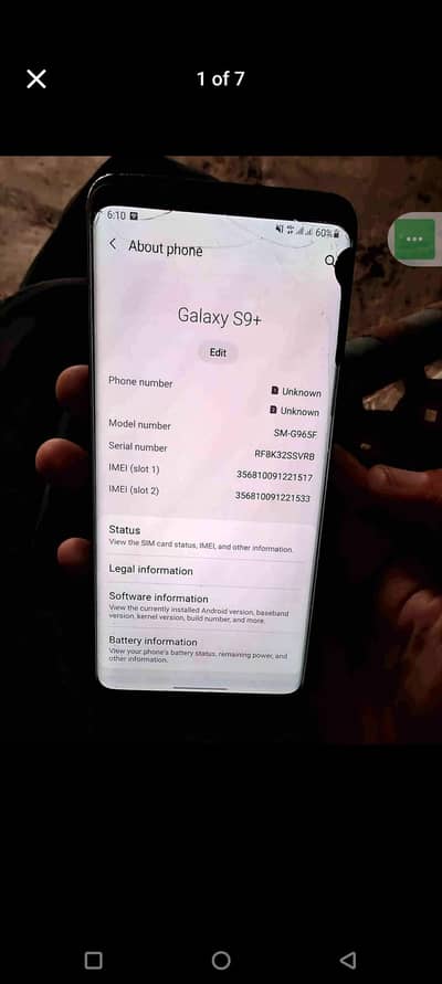 Samsung Mobile S9 Plus