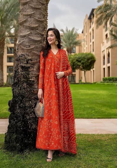 Zarmeen Emaan Fancy Embroidered 3Pc Suit