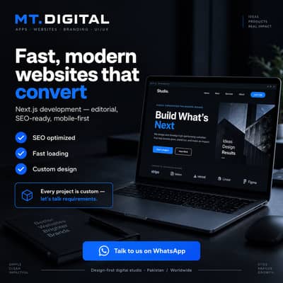 Website Design & Development – Fast, SEO-Ready Websites
