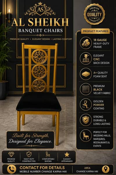 "Tayyab Brothers steel works" 100 piece new available for sale chairs