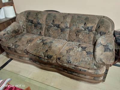 3 Seater Sofa + 2 Single Chairs | Good Condition | Comfortable