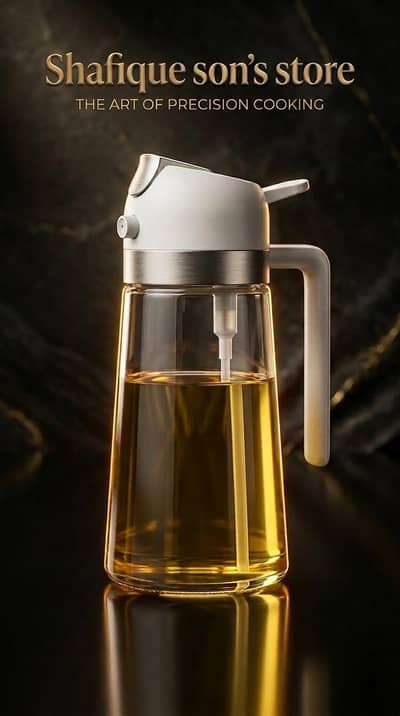 Two in one bottle --Spray and pourable oil bottle