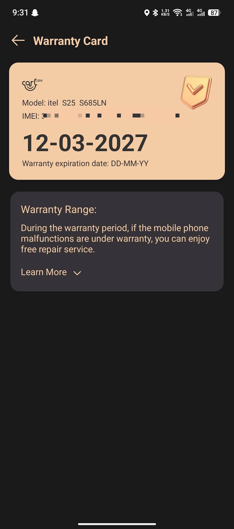 Itel S25 6