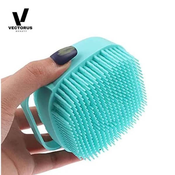 Silicone Bath Body Brush, Exfoliating Body Scrub Brush with Soap Dispenser, Exfoliating Body Scrub Brush with Soap Dispenser, Ultra Soft Bath