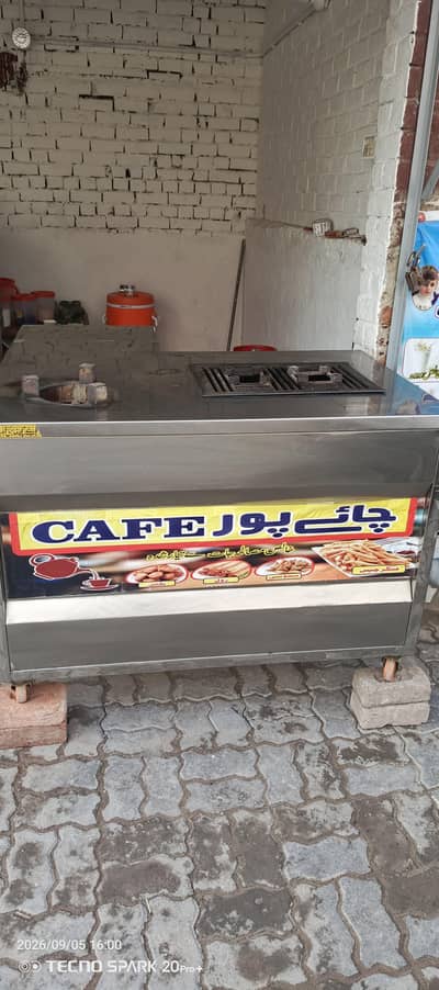 cafe setup for sale stove fryer table chairs