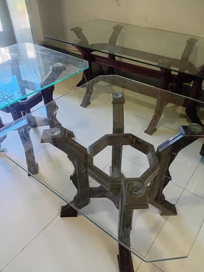 1 center table and 2 side tables of pure sheesham Wood