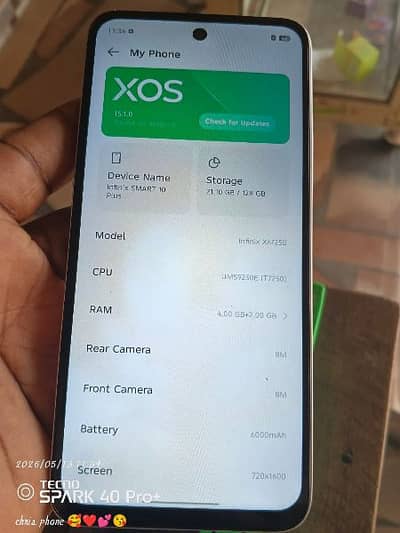 infinix smart 10 plus 4GB ram 128 GB memory 0320/1576/078