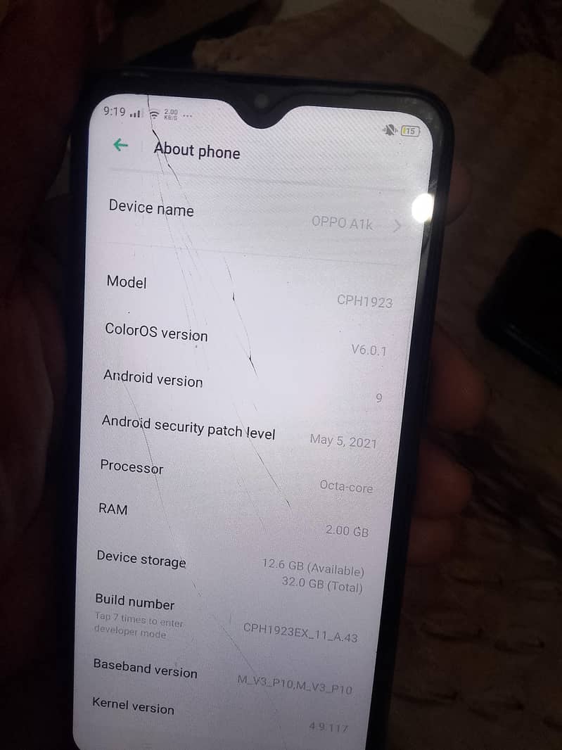 OPPO A1k 2