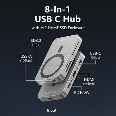 brand new Blueendless M. 2 NVMe SSD Enclosure supposed upyo 8 TB