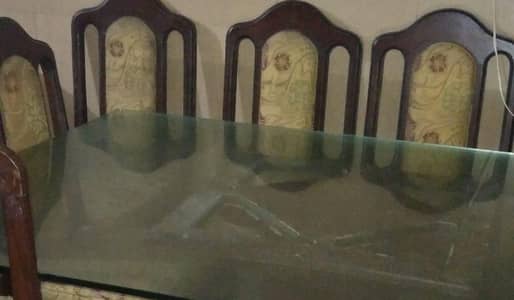 dinning table with 6 chairs