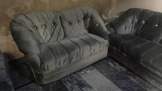 7 seater sofa set grey color
