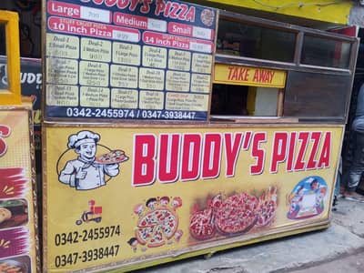 pizza shop counter