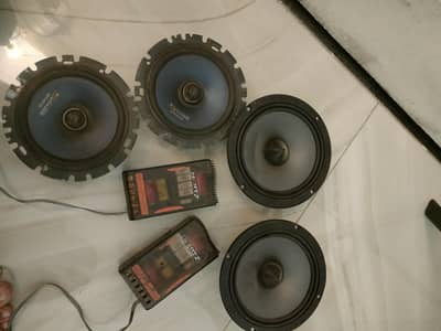 Hertz Components+ Kenwood components+4 Chanel Amplifier