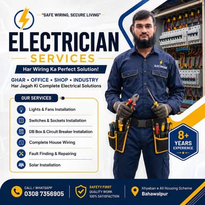 Professional Electrician Available – Home & Commercial Electrical Work