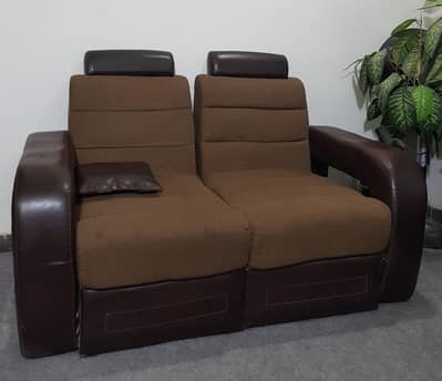 5 Seater L-shaped/ corner Sofa Set Fabric and leatherette