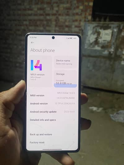 Xiaomi Redmi K40 Gaming 12 /256 pta aprovd