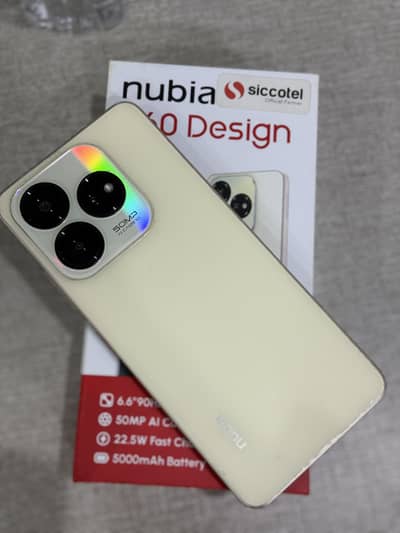 Nubia V60 Design 20GB RAM (8+12) 256GB | 50MP Camera | Box Available