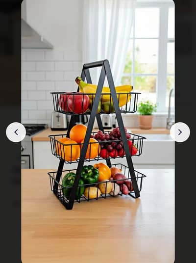 lack 3-Tier Detachable Fruit Basket for Kitchen Storage
