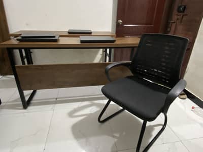 Tables & chairs for office workstation