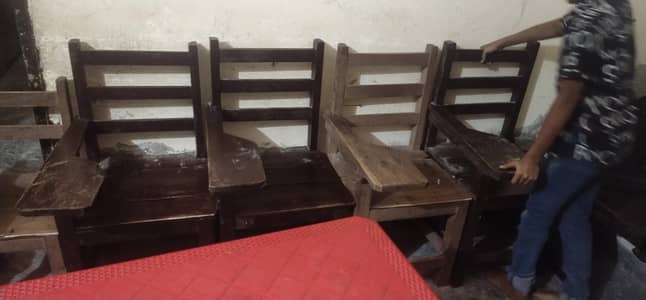 wooden school chair