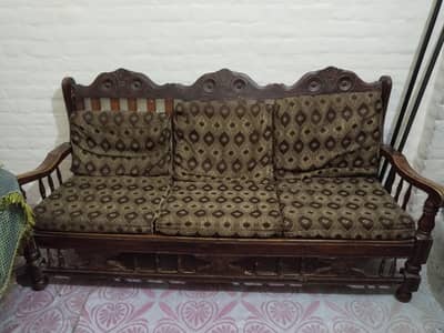 Wooden sofa set