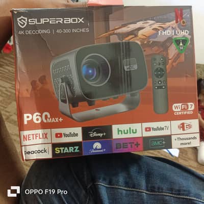 smart projector with all accessories (wifi)