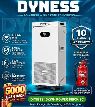 dyness 16kw latest lcd model with free installation