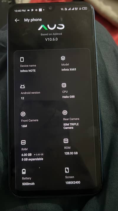 Infinix note 12