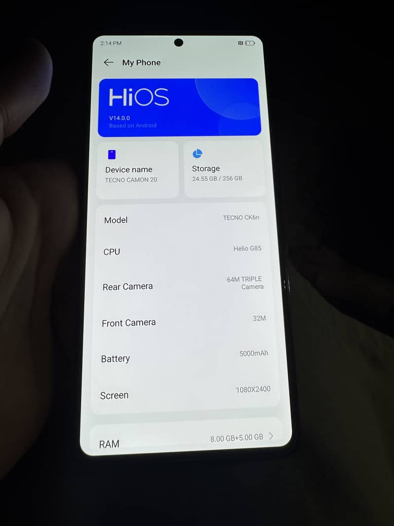Tecno CAMON 20 1
