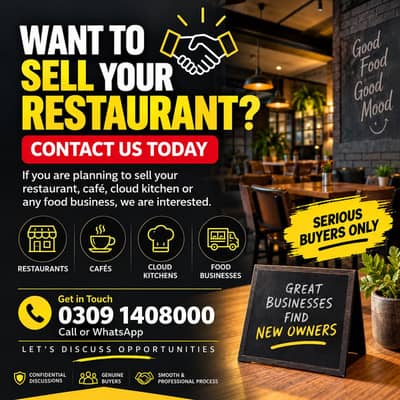 Want to Sell Your Restaurant? Contact Us Today!