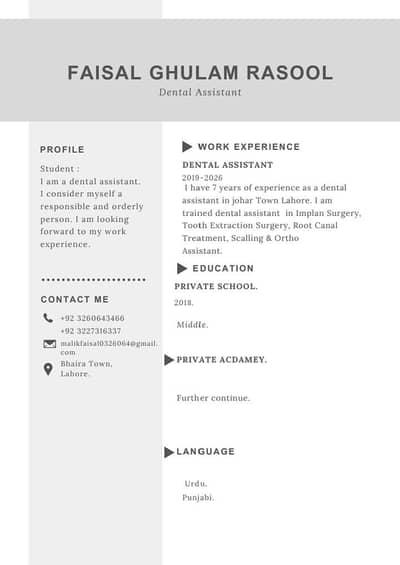 dental assistant